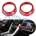 For Honda Civic 16-21 Anodized Red Aluminum Climate Control Ring Knob Covers New. Price: $13.98.
