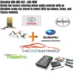 Idatalink HRN-HRR-SU2 +ads-mrr T-harness For Select 2012-UP Subaru, Scion,toyota New. Price: $239.95.
