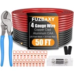 Wire (25 Feet BLACK+25 Gauge, Black/red - 50FT Cable Cutter New. Price: $95.49.