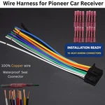 Wire Harness For Pioneer Fh Deh Mvh Dtx Mxt Series Car Receivers With Connectors New. Price: $10.95.
