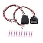 Ecsing 1 Set 5 Lines And Female Headlight Connector Plug Harness Pigtail New. Price: $30.44.