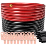 Ruikarhop 40FT Gauge Wire Copper Clad ALUMINUM,1/0 Battery New. Price: $107.99.