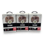 Lot Of 3 Metra BY-SW40 40FT 18AWG Clear Speaker Wire Spools 120FT Total Open Box. Price: $34.99.