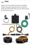 Jeep Cherokee Trailer Light Wiring Harness - Brand New. Price: $30.00.