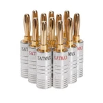 Banana Plug Dual Screw 24K Gold Plated Speaker Wire Jack Connector Multi-pck Lot New. Price: $54.95.