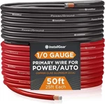 Installgear 1/0 Gauge Wire 50FT Cca Car Audio Amplifier Power Ground New. Price: $54.99.