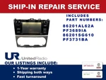 Repair Service: 2014-2015 Subaru Legacy & Forester Am/fm/cd Oem Radio 86201AL62A Seller. Price: $230.00.