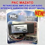 Pac Mazato Retains Bose Amplified Car Audio Interface Harness For Select Mazda New. Price: $38.88.