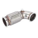 Stainless Steel 2.5" V-band Pipe Profile 90 W/flex Bellows For Car New. Price: $68.99.