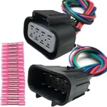 Lizapus Male And Femail 8 Pin Headlights Connector Harness Wire Compatible New. Price: $38.99.