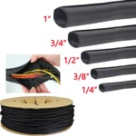 Black Self Wrapping Braided Split Wire Loom Cable Sleeve Harness Management Lot New. Price: $109.99.