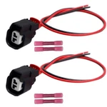 Lizapus 2PCS 2-PIN Fuel Injector Connector Pigtail Compatible With Dodge New. Price: $27.53.
