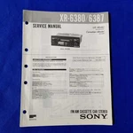 Sony XR-6380 XR-6387 Service Manual Original Paper Oem Repair Guide Usa Unspecified. Price: $29.95.