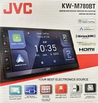New Jvc KW-M780BT, 2-DIN Digital Media Receiver, W/ Apple Carplay & Android Auto. Price: $259.90.
