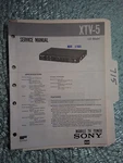 Sony XTV-5 Service Manual Original Repair Book Mobile Tuner Unspecified. Price: $35.00.