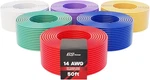 Gs Power 14 Gauge 6 Color Combo Automotive Low Voltage Primary Wire 50 Ft Roll ( New. Price: $51.79.