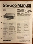 Panasonic CQ-DF600U CQ-DFX150U CQ-DF200U CQ-DFX400U Cd Car Stereo Service Manual Used. Price: $14.94.