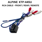 Authentic Alpine KTP445U KTP-445U Rca Cable / Front Rear Remote Harness New. Price: $46.95.