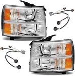 Apsve Headlights Assembly With Wiring Harness Set For 2007-2013 Chevy Silvera... New. Price: $160.45.