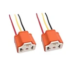 2PCS H4 9003 HB2 Female High Temperature Ceramic Adapter Wiring Harness Orange New. Price: $10.54.