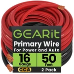Gearit 16 Gauge Wire Cca (50FT Each - Black/red), New. Price: $19.99.
