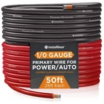 1/0 Gauge Wire 50FT Copper Clad Aluminum Cca Battery Cable Car Amplifier Power New. Price: $76.11.