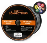 Best Connections 14 Gauge 7 Way Trailer Wire Durable, Weatherproof, Color-coded New. Price: $41.95.