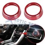 For Honda Civic 16-21 Anodized Red Aluminum Climate Control Ring Knob Covers New. Price: $15.98.