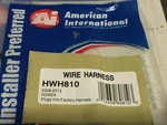 100% Oem American Internationa Wiring Harness Plug For Aftermarket Radio HWH810 New. Price: $11.99.
