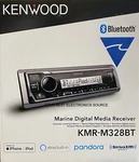 New Kenwood KMR-M328BT 1-DIN Marine Digital Media Receiver W/ Bluetooth. Price: $139.00.