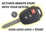2013-2018 Toyota RAV4 H-key Oem Remote Activated Plug & Play Start New. Price: $209.99.